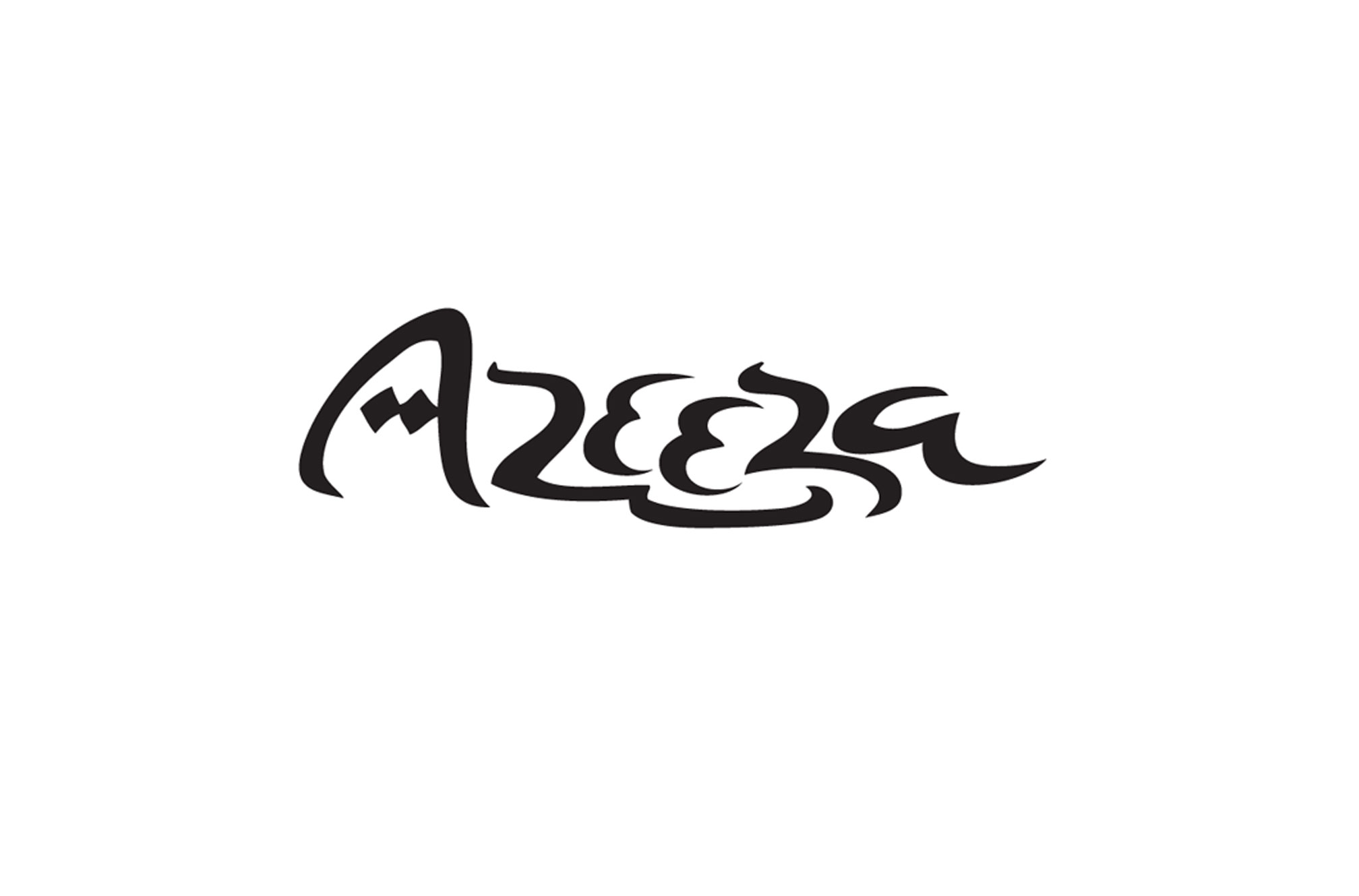 Lettering For Azeeza, A Persian Carpet Store